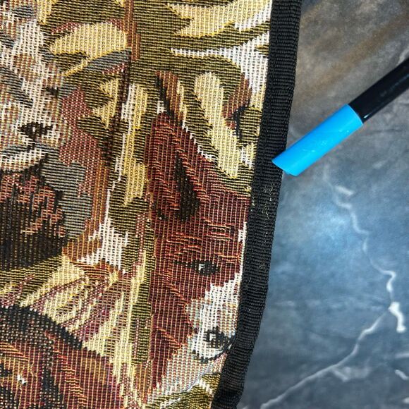 No Brand Vintage Brown Dog Faces Tote with Coin Pouch - Picture 6 of 10